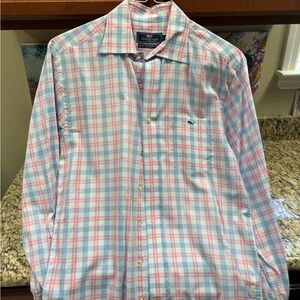 Vineyard Vines Men's Pastel Plaid Shirt